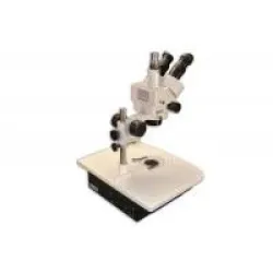 Meiji EMZ-5TR Trinocular Zoom Stereo Microscope with Brightfield/Darkfield LED Pole Stand, 4 of 6