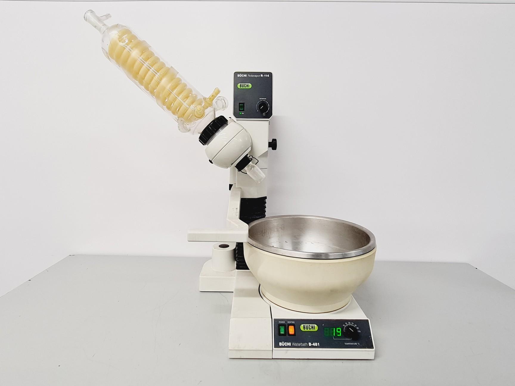 Buchi Rotavapor R-114 Rotary Evaporator with Waterbath B-481