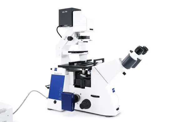 Zeiss Axio Observer A1 Inverted DIC II/III Phase Contrast Microscope with AxioCam MRm, 10x/20x/40x Objectives
