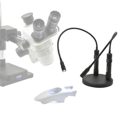 USB-Powered Pair of Arm Illuminators with Magnetic Fixing Plates and Metal Base-cover