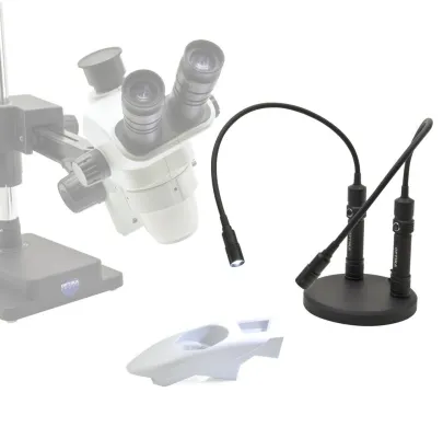USB-Powered Pair of Arm Illuminators with Magnetic Fixing Plates and Metal Base