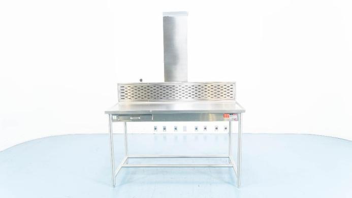 Mortech Manufacturing 5' Stainless Steel Downdraft Table for Laboratory Use-cover