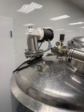 Alloy Products Stainless Steel Jacketed Reactor with Motorized Agitator on Mobile Cart