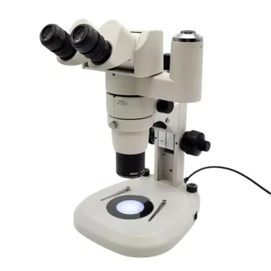 Nikon SMZ800 Stereo Microscope with Tilting Head, Photo Port, and LED Illuminated Stand