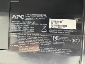APC Uninterruptible Power Supply (UPS) for Laboratory Equipment Protection, 3 of 4