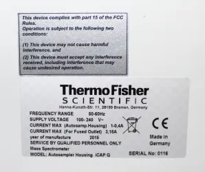 Thermo iCAP Q Autosampler Housing for ICP-MS and ICP-OES Systems, 2 of 11
