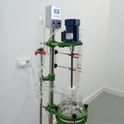 YHCHEM JGR-5 5L Jacketed Glass Reactor with Temperature Control and Adjustable Stirring, 6 of 10