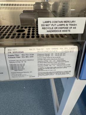 Thermo 1300 Series A2 6' BioSafety Cabinet-cover