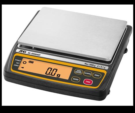 A&D EK-3000AEP Precision 1-Place Balance, 3000g Capacity, 0.1g Repeatability-cover
