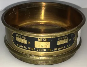 Newark Brass Sieve Kit - 3" Diameter, Set of 9, ASTM E-11 Compliant, 8 of 11