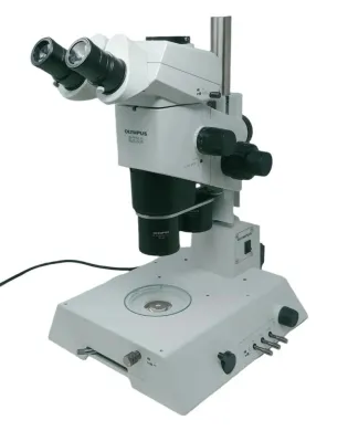 Olympus SZX9 Stereo Microscope with Dual Nosepiece and Illuminated Stand SZX-ILLB100