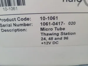 FLX-10-1061 fluidX XTT-96 Microtube Thawing Station, 100-240 V, 2 of 2