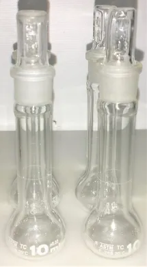 Glassco 131.536.02 Class A 10 mL Volumetric Flask with Stopper