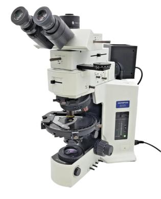 Olympus BX51 Polarizing Microscope with Bertrand Lens and BF/DF Illuminator-cover