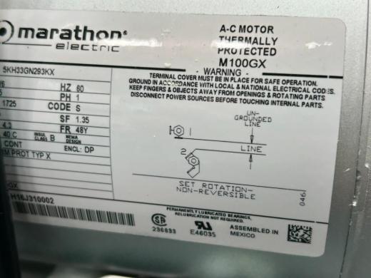 Marathon Motors H16J310002 Compact Vacuum Pump with Dual Pressure Gauges and Moisture Trap-cover