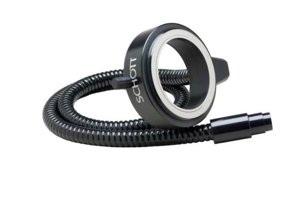 Schott Fiber Optic Ringlight 66 mm Vertical Exit | Model A08680 Microscope Illumination Accessory-cover