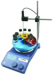 Scilogex SCI340-ProT Circular LCD Digital Magnetic Hotplate Stirrer, ceramic plate, with PT1000 Sensor & Sensor Stand, 4 of 5