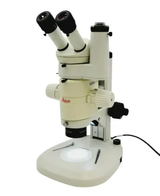 Leica Stereo Microscope MZ12 with Plan Apo 1x, Phototube, and Illuminated Stand