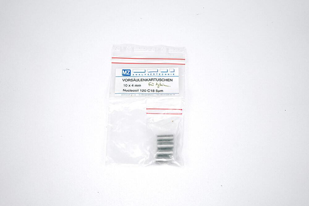 Macherey-Nagel Nucleosil 120 C18 HPLC Guard Cartridge 10 × 4 mm, 5 µm, 4 Pieces