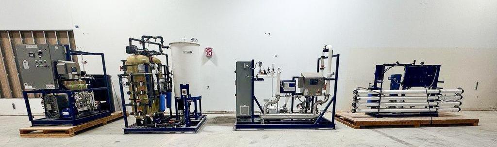 Evoqua High-Purity Water System Package with RO, CDI, UV, Storage & Final Filtration