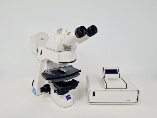 Zeiss Axioskop 2 Plus Microscope with FluoArc Power Supply-cover