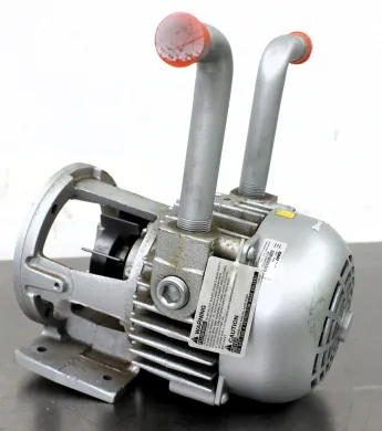 Gast 2067-V108 Rotary Vane Vacuum Pump with Self-Lubricating Vanes, 1725 RPM, 1 HP Output