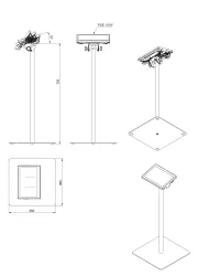 Radwag Stand for terminal 5Y / PUE CY10 - mild steel version, 4 of 4