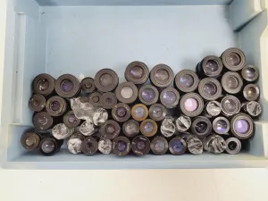 Lot of 65 Olympus and Nikon Microscope Objectives with 52 Eyepieces, 2 of 8