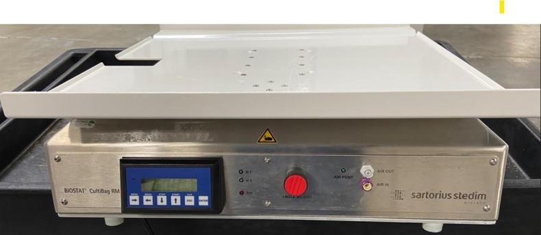 Sartorius BIOSTAT CultiBag RM 50 Single-Use Bioreactor 50L System 120V Used-cover