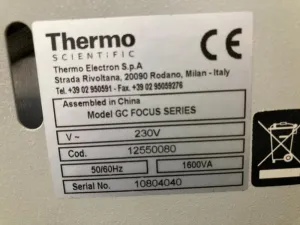 Thermo Scientific GC FOCUS SERIES Gas Chromatograph with Temperature-Controlled Oven, 4 of 4