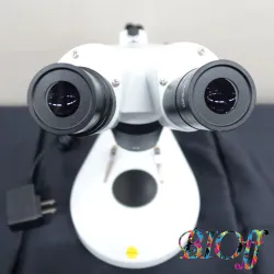 SWIFT Laboratory Microscope with Two WF 10X/Ø20 Eyepieces and Power Adapter, 3 of 6