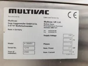 Multivac A300/51 Laboratory Vacuum Sealer, 16 of 24