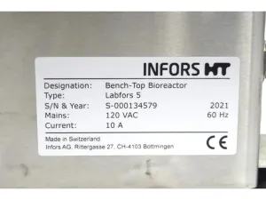 Infors HT Labfors 5 Triple-Station Benchtop Bioreactor System with 3.6 L Jacketed Vessels, 60 of 61