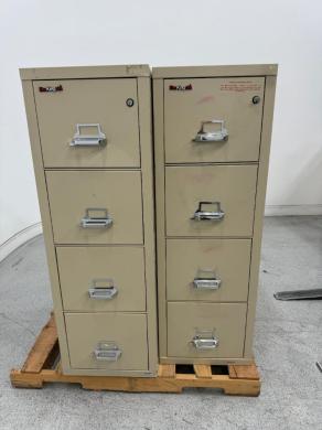 FireKing 4 Drawer Fire Safe Filing Cabinet for Secure Laboratory Document Storage-cover