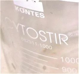 Kontes Cytostir 882911-1000 Double Sidearm Microcarrier Spinner Flask 1000mL, 2 of 2