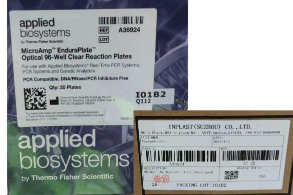 640 x Applied Biosystems MicroAmp EnduraPLATES-cover