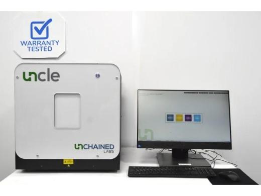 Unchained Labs Uncle Protein Stability Analyzer Unit 2 with Fluorescence, SLS, and DLS Technologies-cover