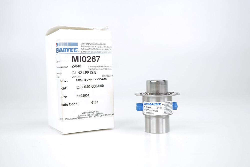 Ismatec MI0267 Z-040 GJ-N21.FF1S.B B-Mount Ring Gear Pump Head Micropump