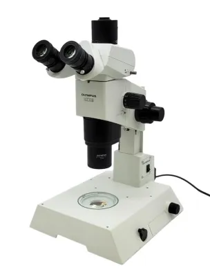 Olympus SZX9 Stereo Microscope with Trinocular Head and Transmitted Light Stand