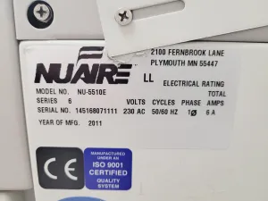 Nuaire NU-5510E Laboratory Incubator, 17 of 21