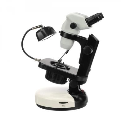 Accu-Scope 3075 Binocular Zoom Stereo Microscope on Gem Stand for Jewelry Inspection-cover