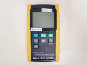 Lutron BTM-4208SD 12-Channel Temperature Recorder for Laboratory Data Logging, 8 of 18