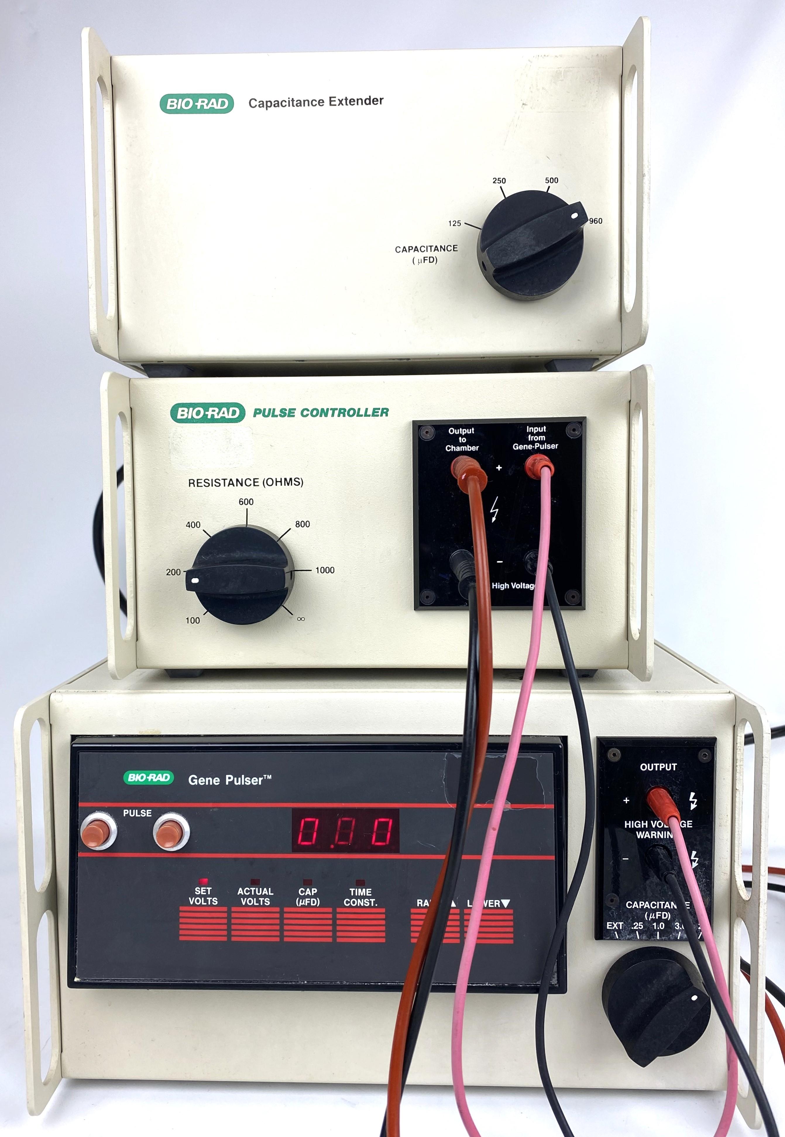 Bio-Rad Gene Pulser Transfection Apparatus with Capacitor Discharge for Cell Electroporation