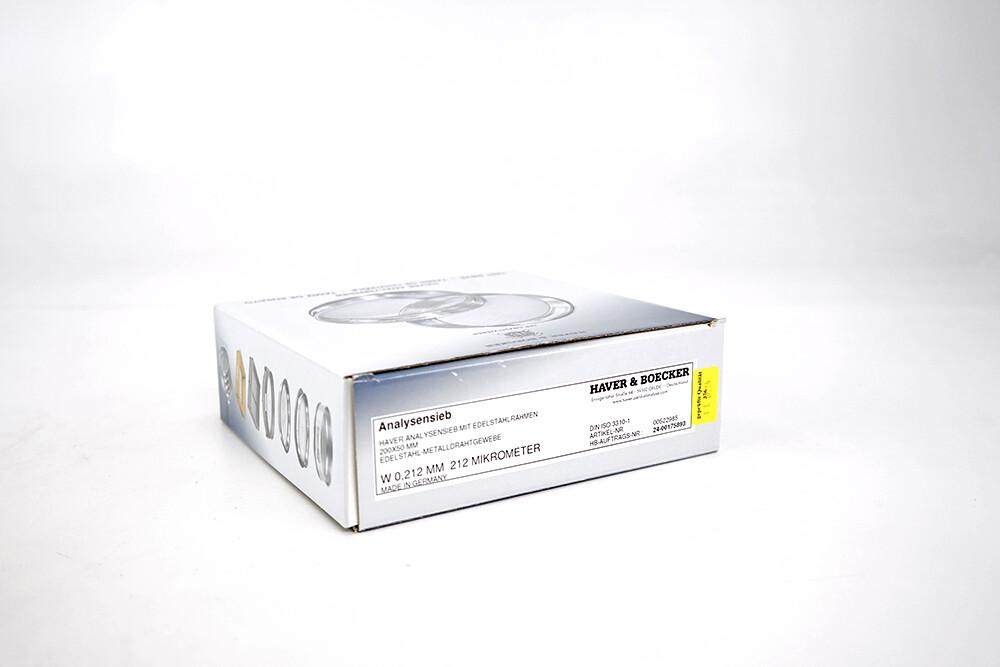 Haver & Boecker Analytical Test Sieve 200 × 32 mm, 0.212 mm Aperture, 00522985