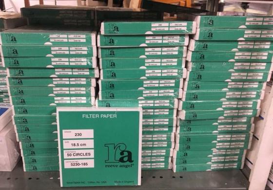 Whatman Reeve Angel 5230-185 Qualitative Filter Paper, 185mm, Pack of 50-cover