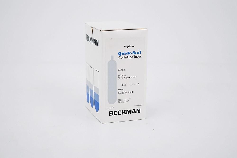 Beckman Coulter 342413 Quick-Seal 13.5 mL Polypropylene Ultracentrifuge Tubes, 16 × 76 mm, 50-Pack