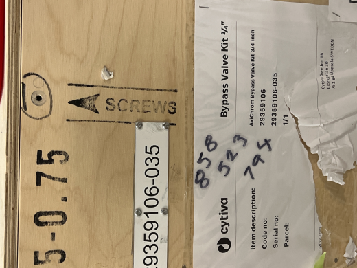 Cytiva 29359106-035 3/4 Inch Bypass Valve Kit for Fluid Management in Biopharmaceutical Systems-cover