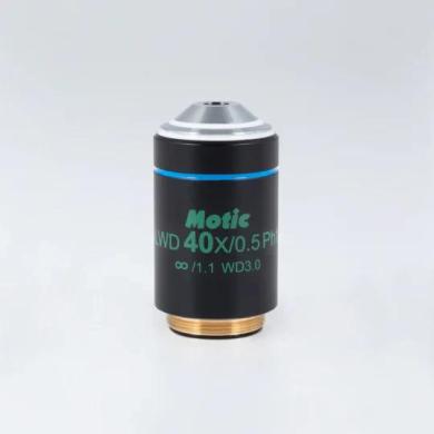 Motic CCIS® 40X Plan Achromatic Phase Contrast Objective LWD 0.50 NA, WD 3.0mm-cover