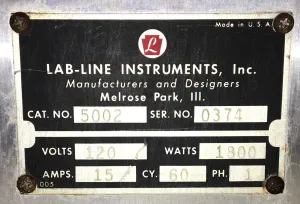 Lab-Line 5002 Six-Place Extraction Heater with Individual Hot Plate Controls, 4 of 4