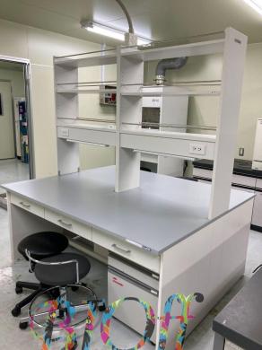 Dalton 5740 Central Laboratory Workbench W180×D150×H80cm with Reagent Shelf-cover